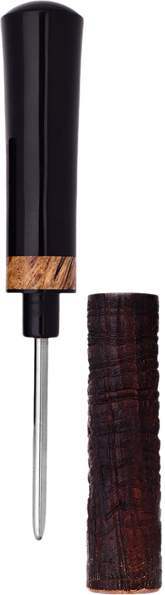 Ryan Alden Sandblasted Bent Dublin with Spalted Pecan (King of Clubs)