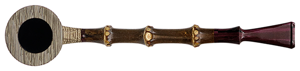 G. Penzo Sandblasted Bog Oak Skater with Bamboo (Shell) (3A)