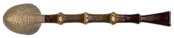 G. Penzo Sandblasted Bog Oak Skater with Bamboo (Shell) (3A)