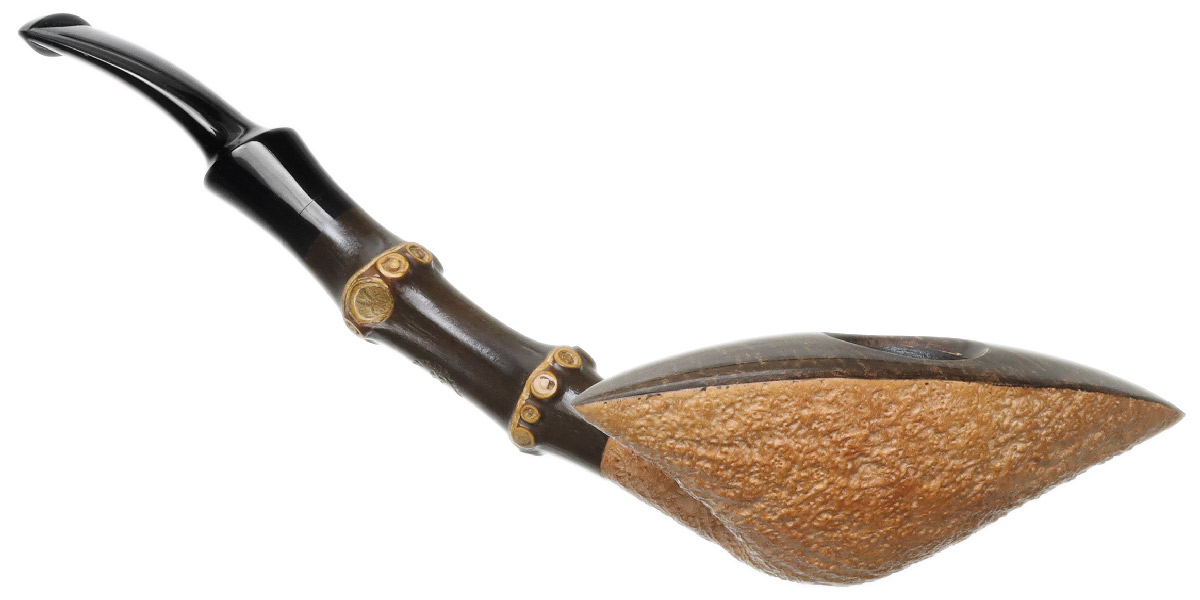 G. Penzo Partially Sandblasted Leaf with Bamboo (A)