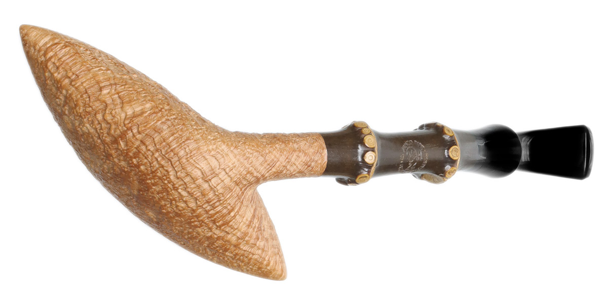 G. Penzo Partially Sandblasted Leaf with Bamboo (A)