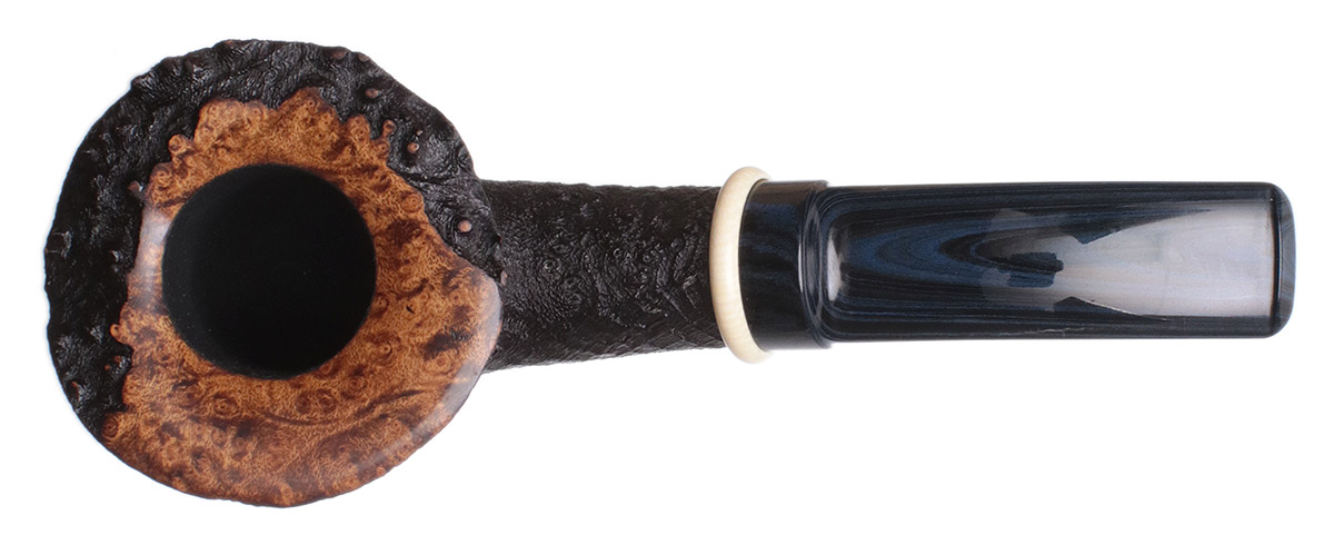 Scottie Piersel Partially Sandblasted Bent Dublin with Ivorite