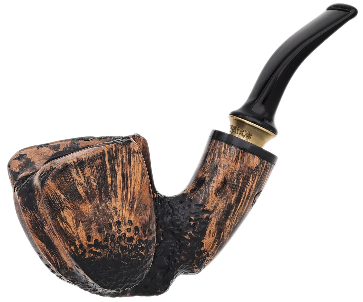 Erik Stokkebye 4th Generation Frihand Black Grain Partially Sandblasted (C)