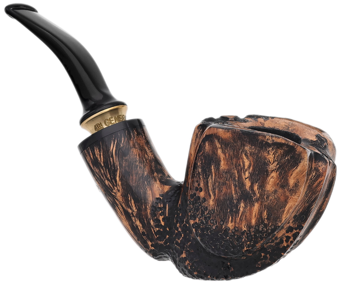 Erik Stokkebye 4th Generation Frihand Black Grain Partially Sandblasted (C)