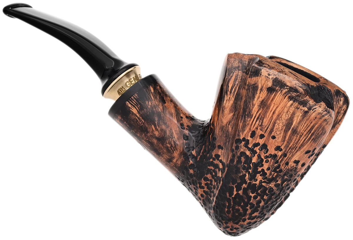 Erik Stokkebye 4th Generation Frihand Black Grain Partially Rusticated (C)