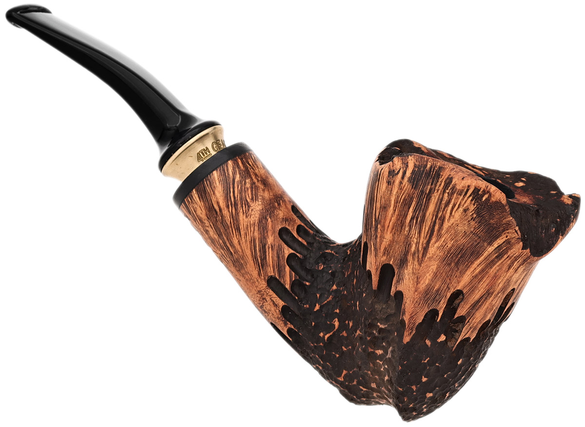 Erik Stokkebye 4th Generation Frihand Matte Brown Partially Rusticated (C)