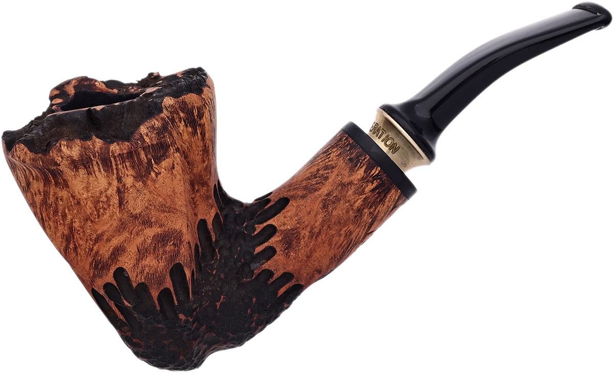 Erik Stokkebye 4th Generation Frihand Matte Brown Partially Rusticated (C)