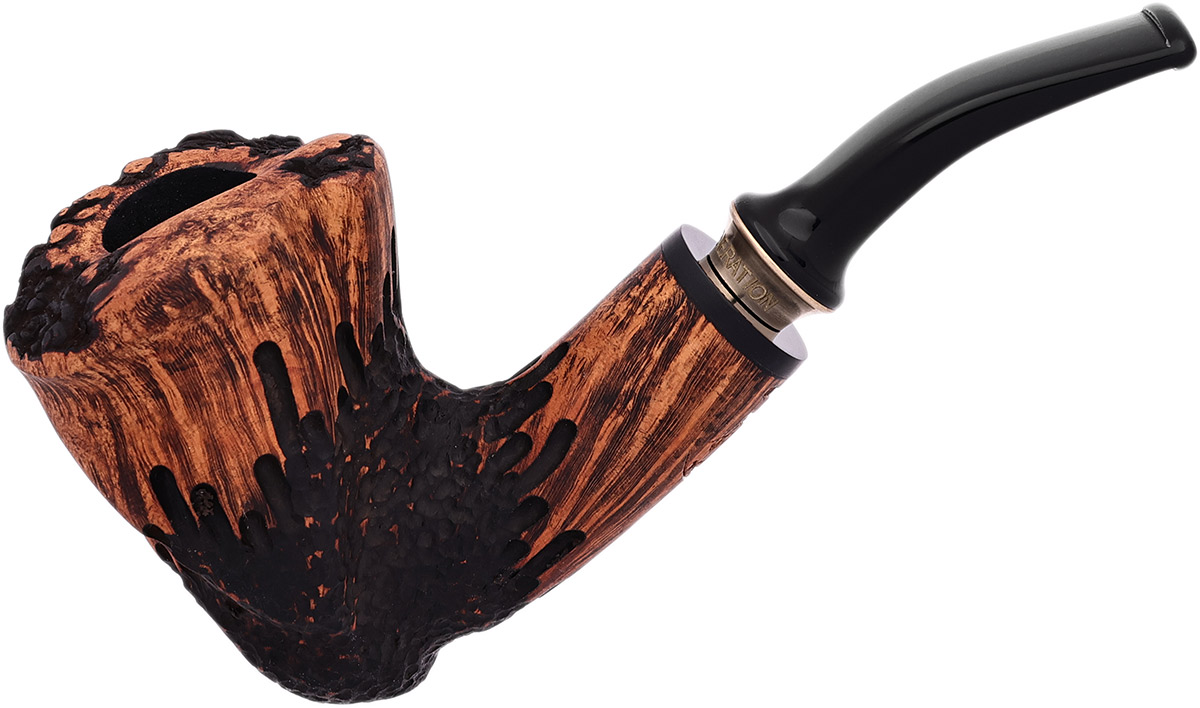 埃里克·斯托克比4代 Frihand Matte Brown Partially Rusticated (C) 自由式斗