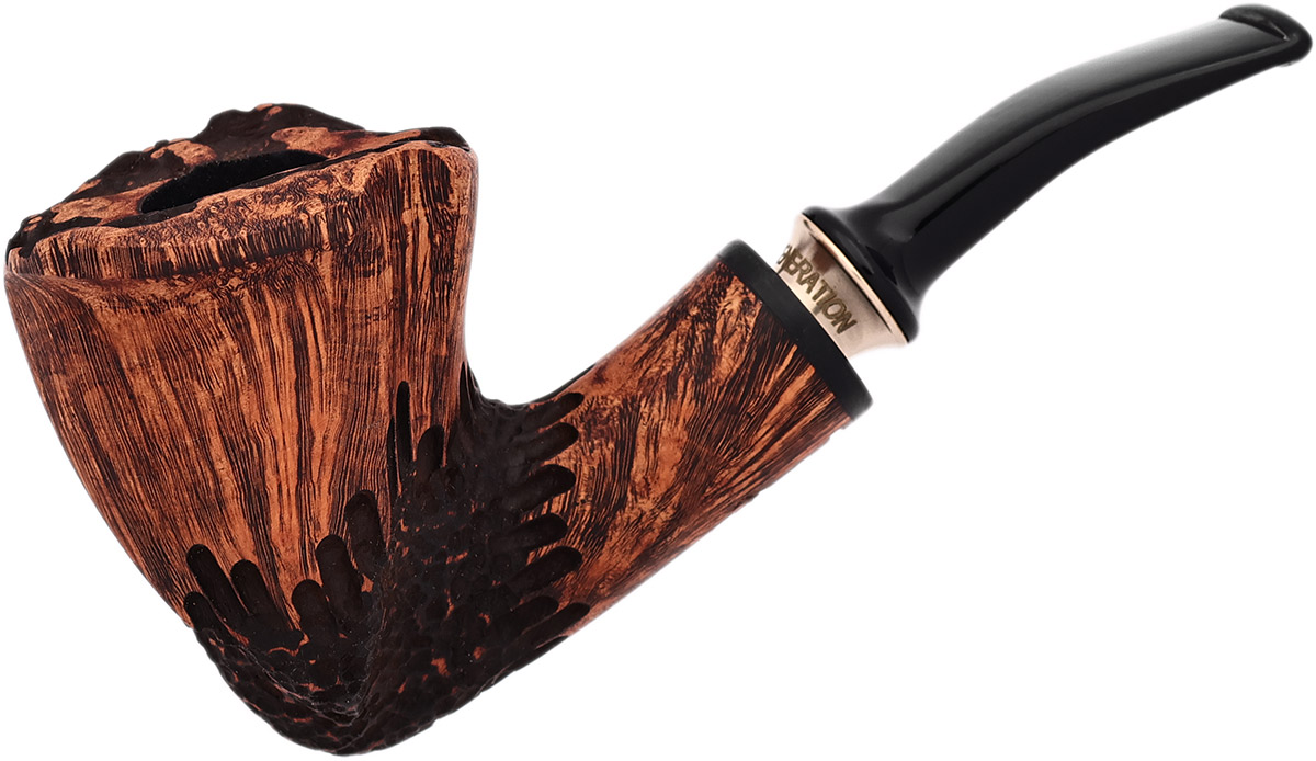 埃里克·斯托克比4代 Frihand Matte Brown Partially Rusticated (C) 自由式斗