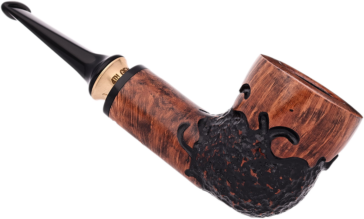 Erik Stokkebye 4th Generation Black Grain Partially Rusticated Dublin (C)