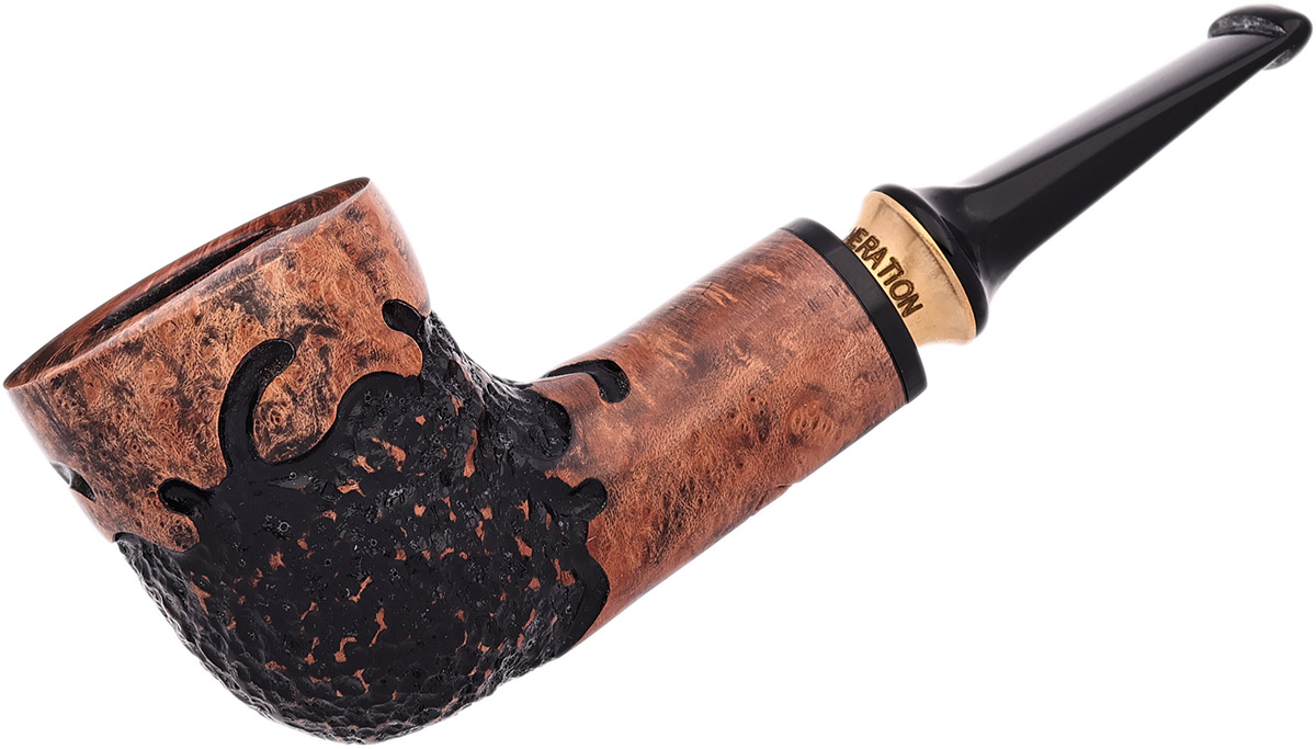Erik Stokkebye 4th Generation Black Grain Partially Rusticated Dublin (C)