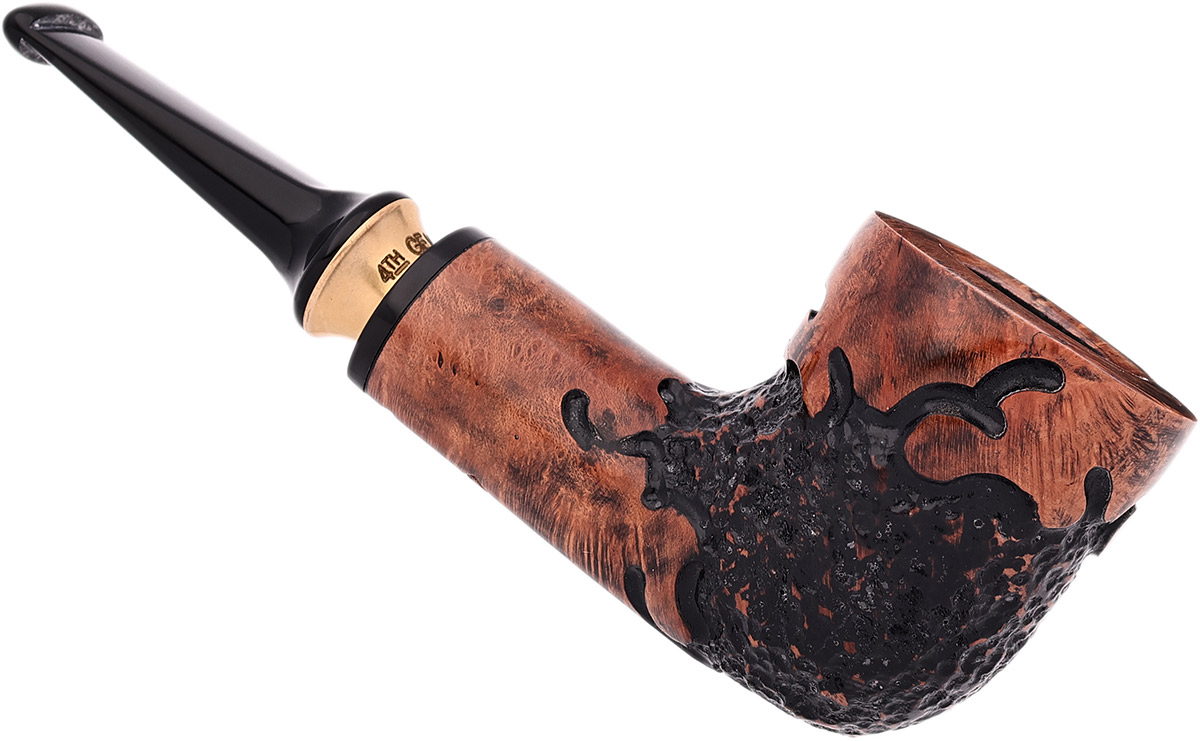 Erik Stokkebye 4th Generation Black Grain Partially Rusticated Dublin (C)