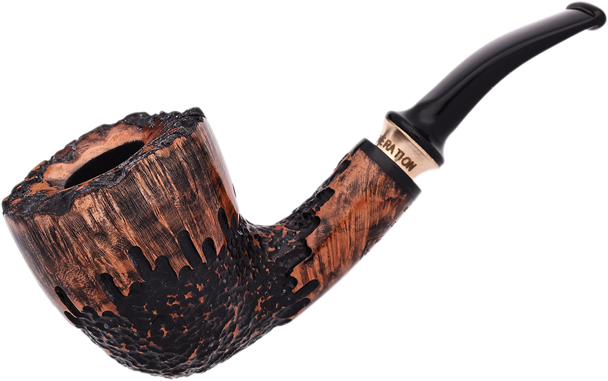 埃里克·斯托克比4代 Frihand Black Grain Partially Sandblasted (C) 弯式都柏林斗