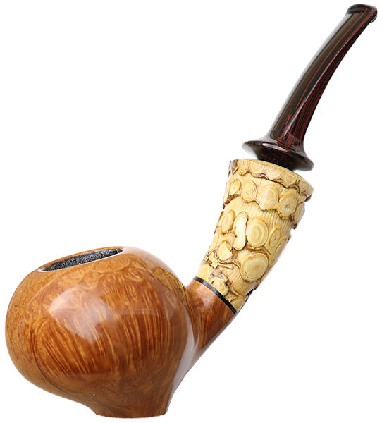 Jerry Zenn Smooth Tomato Sitter with Bamboo