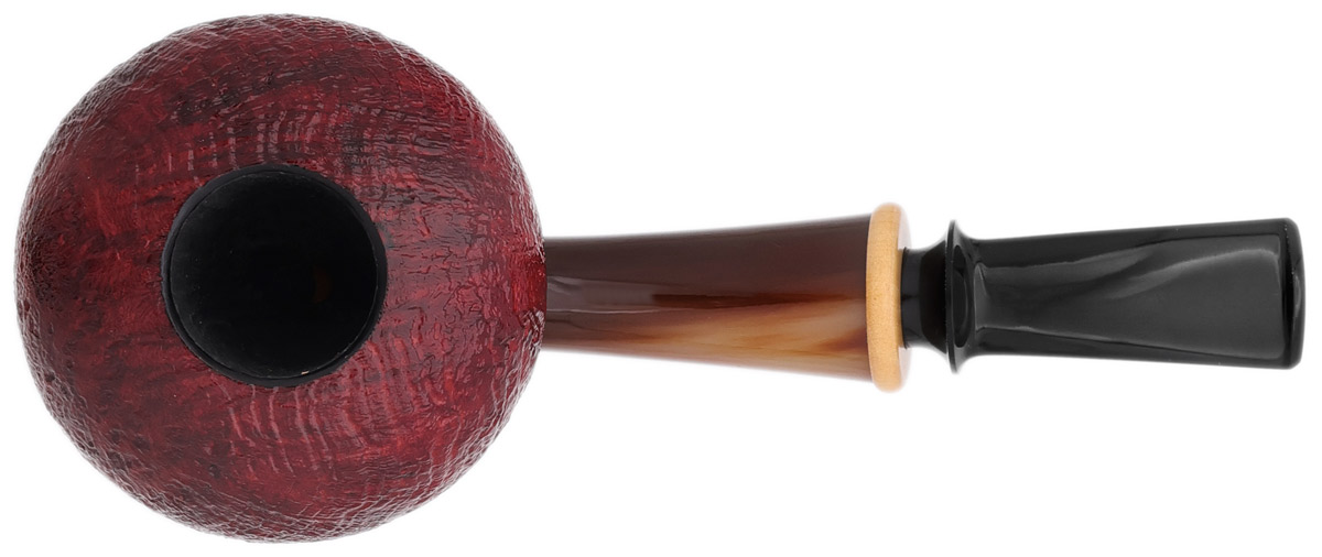 Jerry Zenn Sandblasted Tomato with Horn and Boxwood