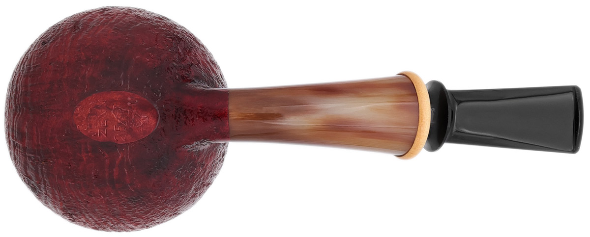 Jerry Zenn Sandblasted Tomato with Horn and Boxwood