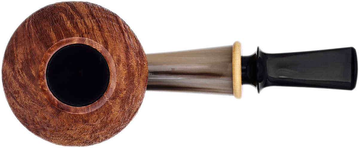 Jerry Zenn Sandblasted Rhodesian with Horn and Boxwood