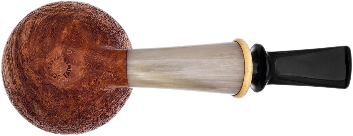 Jerry Zenn Sandblasted Rhodesian with Horn and Boxwood