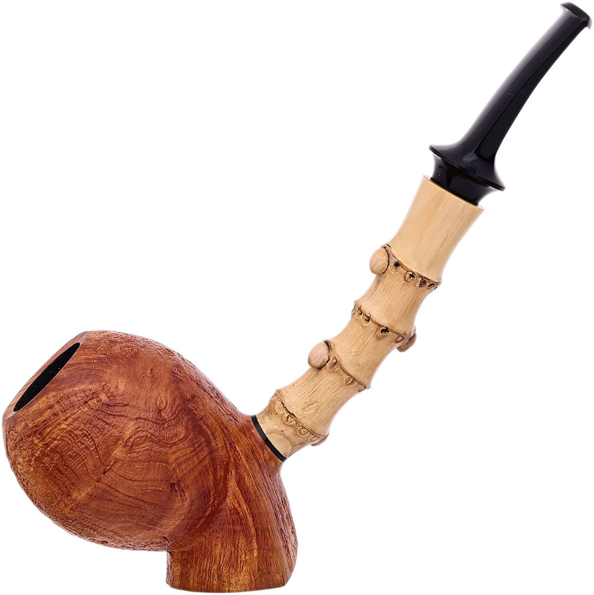 Jerry Zenn Sandblasted Apple Sitter with Bamboo