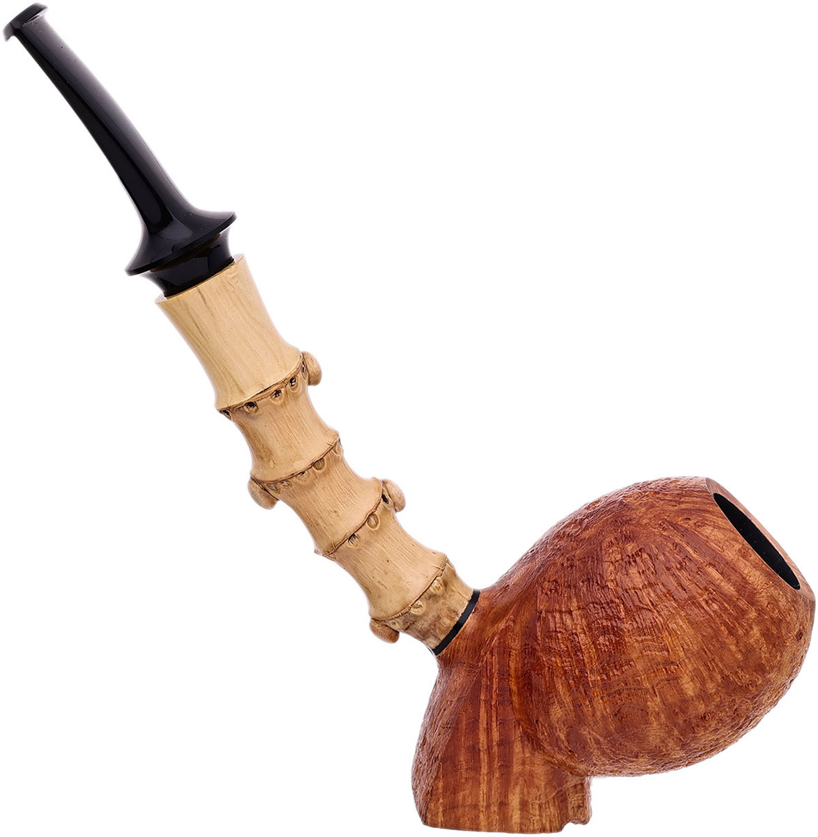 Jerry Zenn Sandblasted Apple Sitter with Bamboo
