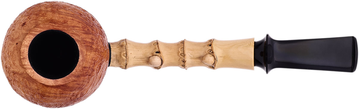 Jerry Zenn Sandblasted Apple Sitter with Bamboo