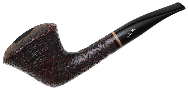 Savinelli Autograph Autograph Sandblasted Bent Dublin (6mm)