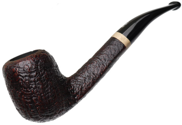 Savinelli Autograph Briar Line Sandblasted Bent Billiard (6mm)