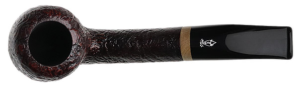 Savinelli Autograph Briar Line Sandblasted Bent Billiard (6mm)