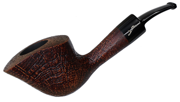 Savinelli Autograph Autograph Sandblasted Bent Dublin (6mm)