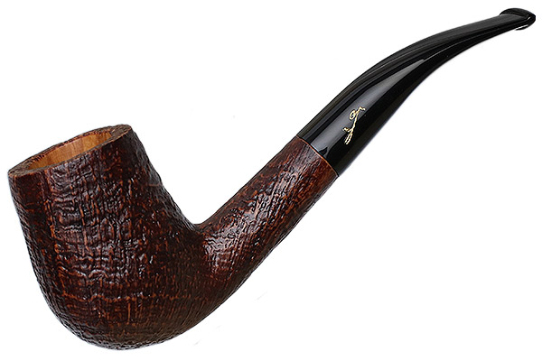 Savinelli Autograph Autograph Sandblasted Bent Billiard (6mm)