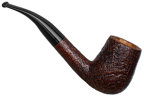 Savinelli Autograph Autograph Sandblasted Bent Billiard (6mm)