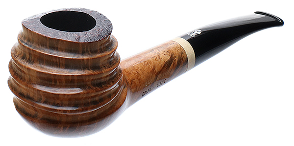Savinelli Autograph Briar Line Carved Bent Billiard (B) (6mm)