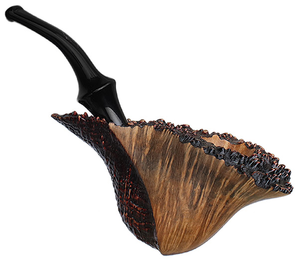 Savinelli Autograph Autograph Mignon Panel Partially Sandblasted Fan