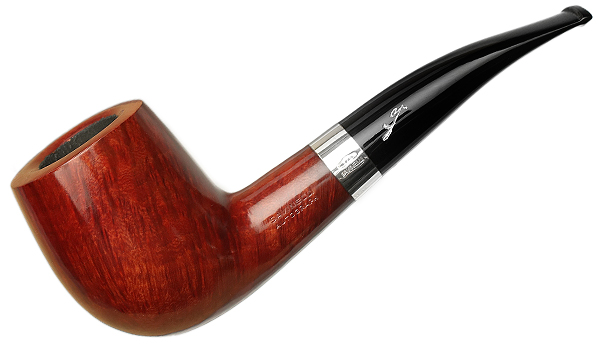 Savinelli Autograph Autograph Smooth Bent Billiard with Silver (4) (6mm)