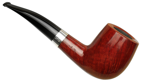 Savinelli Autograph Autograph Smooth Bent Billiard with Silver (4) (6mm)