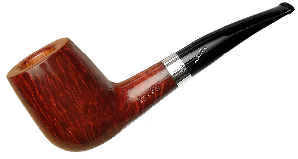 Savinelli Autograph Autograph Smooth Bent Billiard with Silver (4) (6mm)