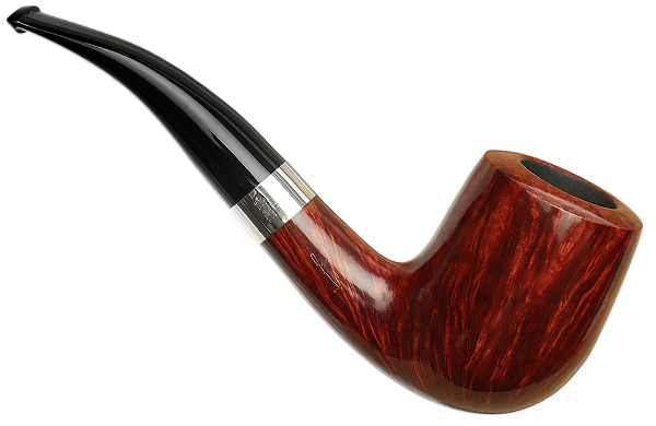 Savinelli Autograph Autograph Smooth Bent Billiard with Silver (4) (6mm)