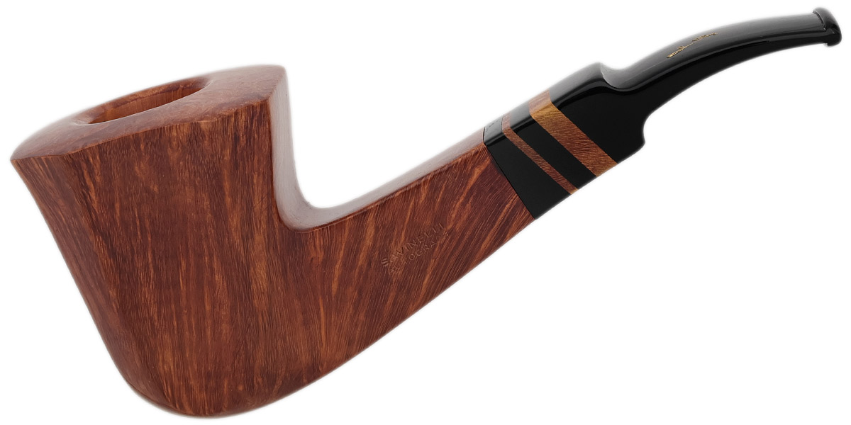 Savinelli Autograph Autograph Smooth Paneled Bent Dublin (8) (6mm)