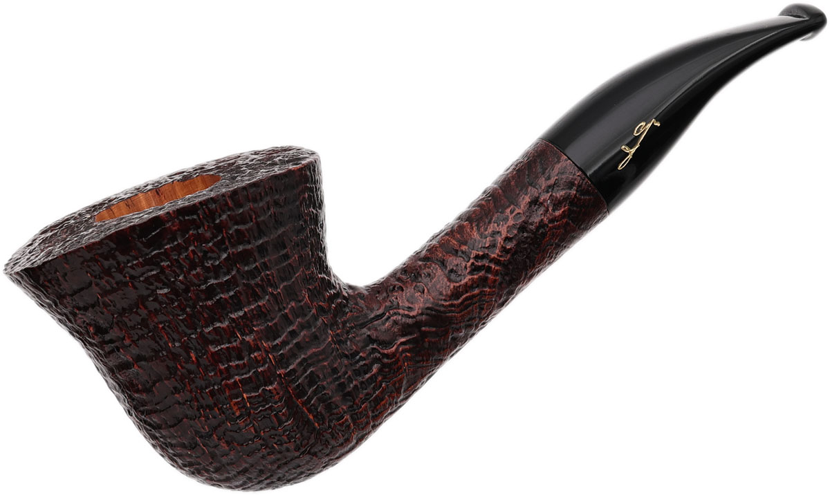 Savinelli Autograph Autograph Sandblasted Bent Dublin (6mm)
