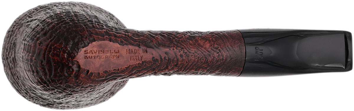 Savinelli Autograph Autograph Sandblasted Bent Dublin (6mm)
