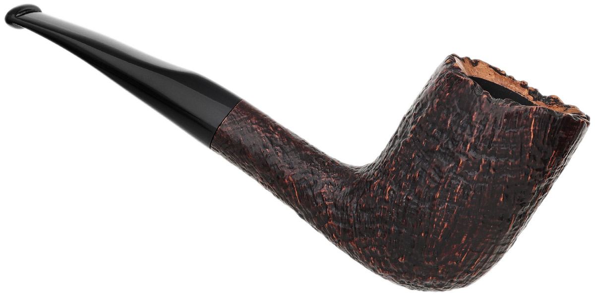 Savinelli Autograph Autograph Sandblasted Bent Billiard (6mm)