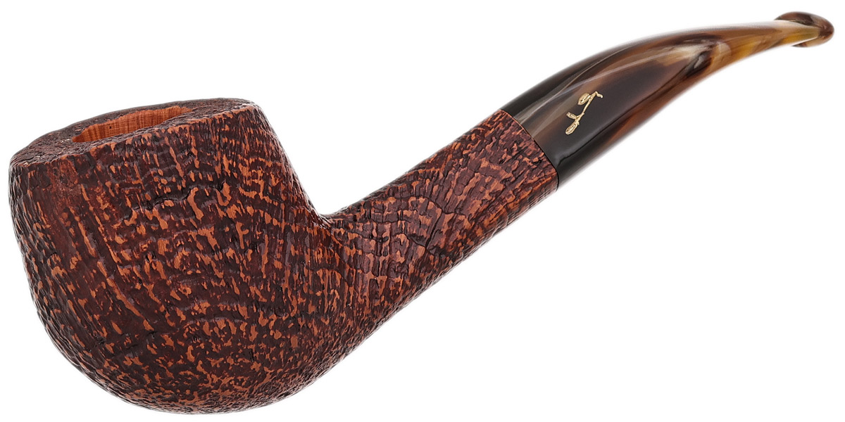 Savinelli Autograph Autograph Sandblasted Bent Pot (6mm)