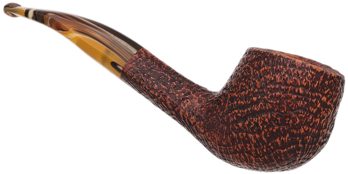 Savinelli Autograph Autograph Sandblasted Bent Pot (6mm)