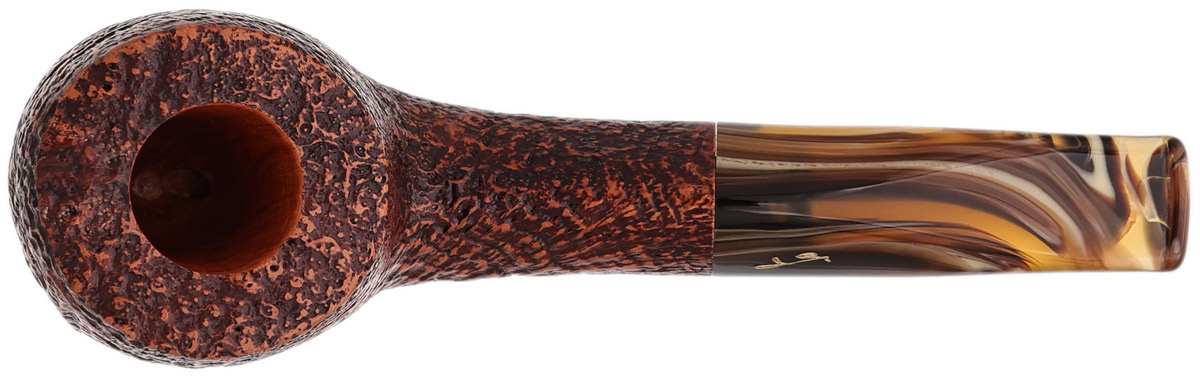 Savinelli Autograph Autograph Sandblasted Bent Pot (6mm)