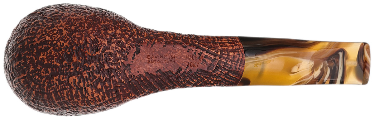 Savinelli Autograph Autograph Sandblasted Bent Pot (6mm)
