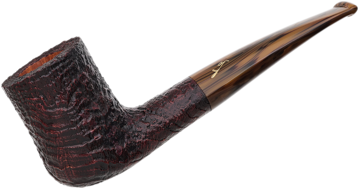 Savinelli Autograph Autograph Sandblasted Bent Billiard (6mm)