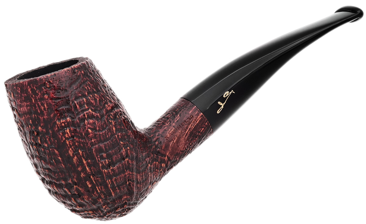 Savinelli Autograph Autograph Sandblasted Bent Egg