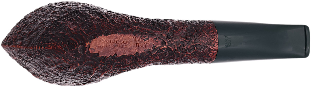 Savinelli Autograph Autograph Sandblasted Bent Dublin (6mm)