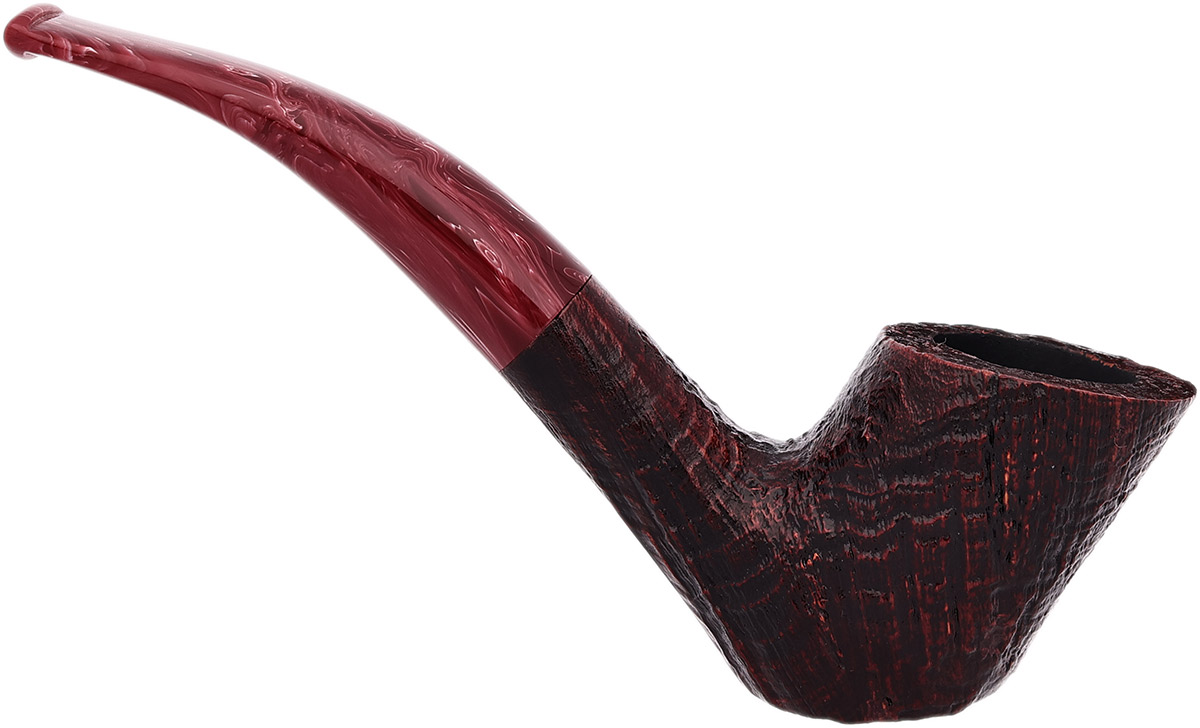 Savinelli Autograph Autograph Sandblasted Bent Billiard (6mm)