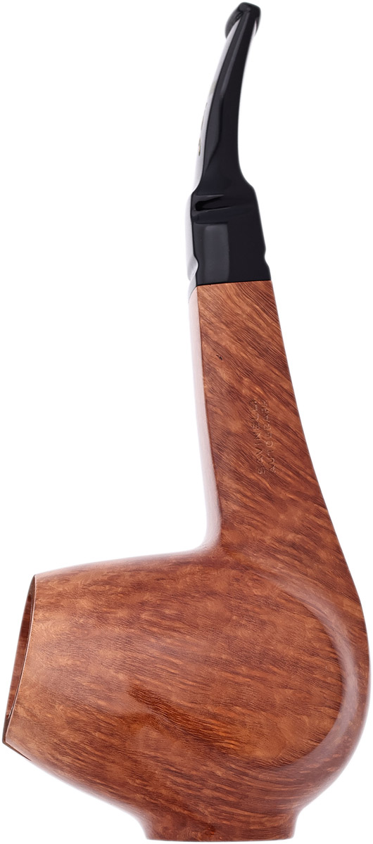 Autograph Smooth Paneled Bent Brandy Sitter (0) (6mm) Tobacco Pipe